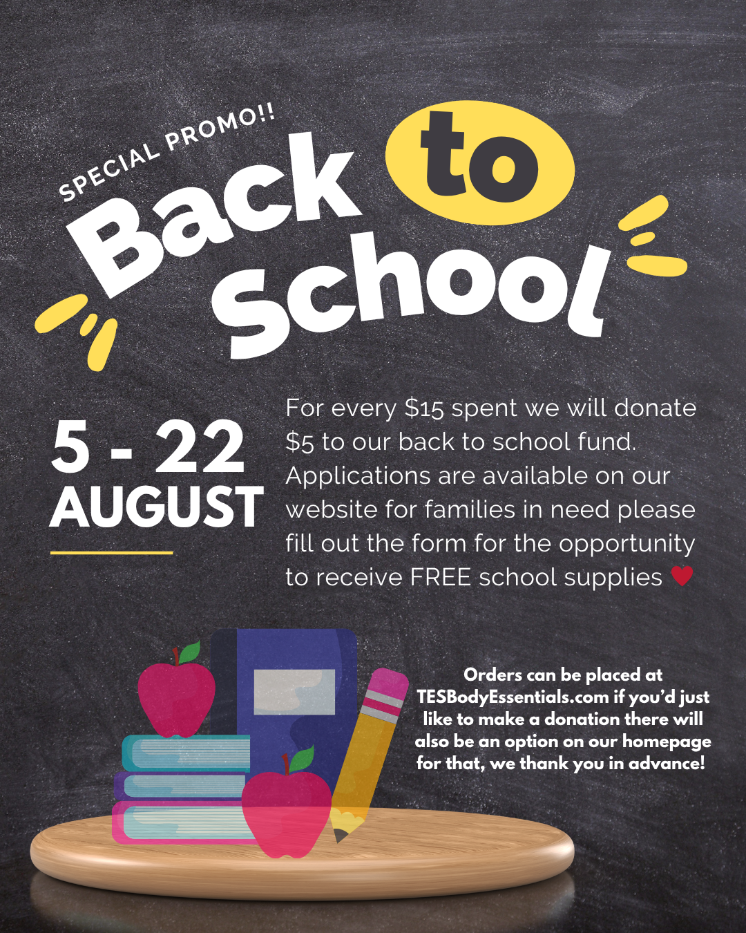 Back To School Donation